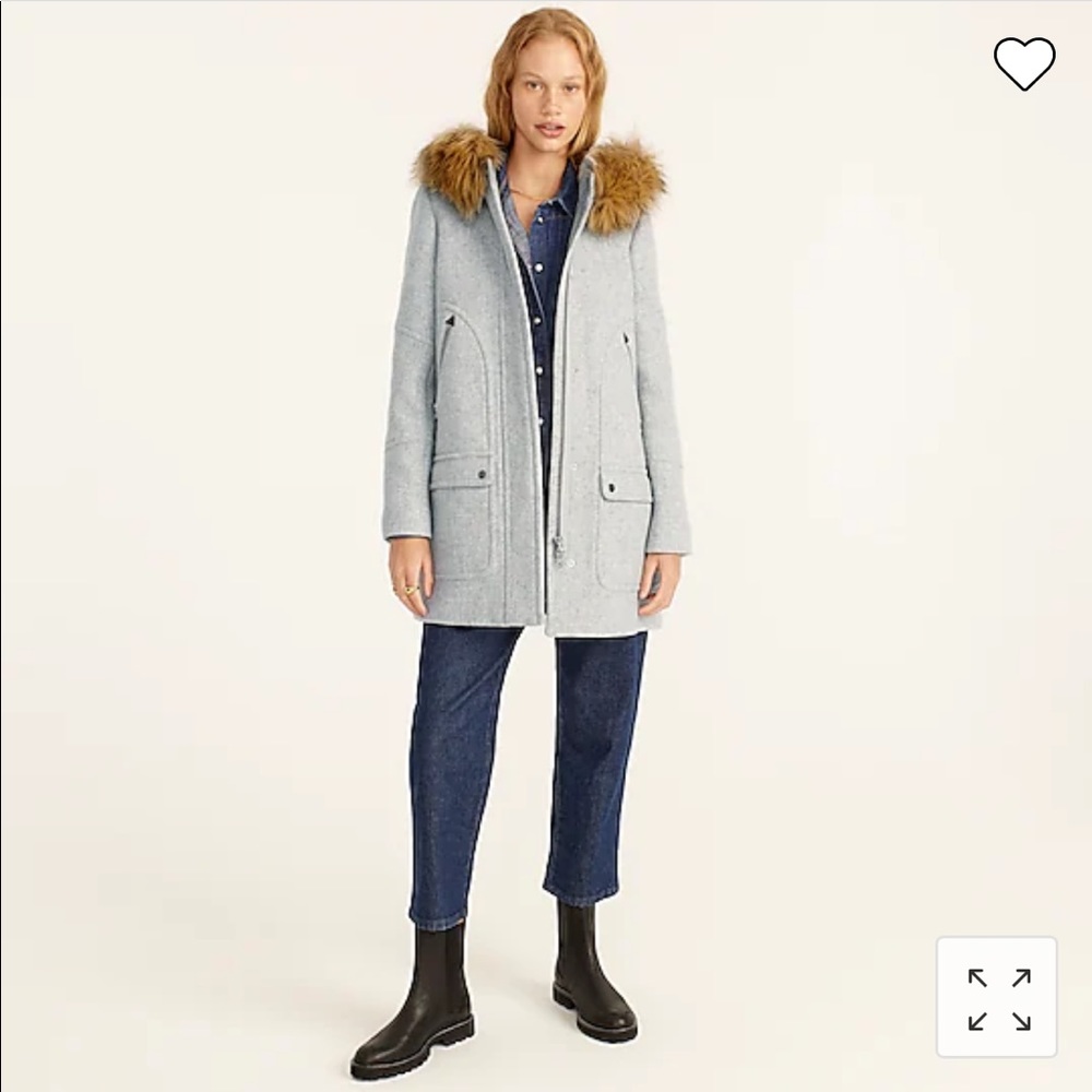 J.Crew Chateau parka in Italian stadium-cloth wool